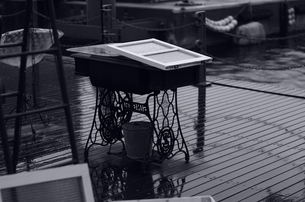 in the rain