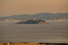 夕刻の江ノ島（大磯　湘南平）