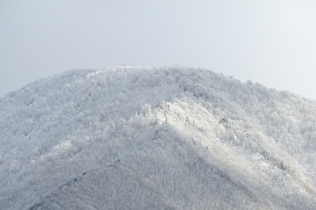 雪の晴れ間　南会津にて　