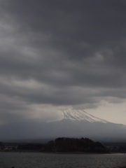 河口湖からの富士