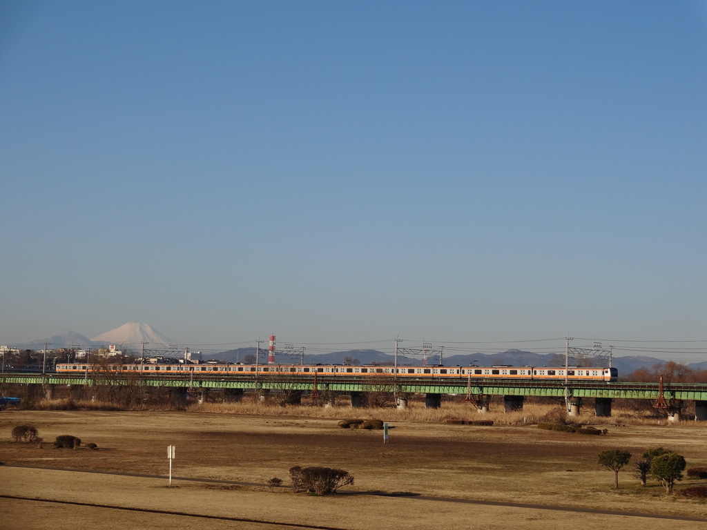 中央線と富士山②