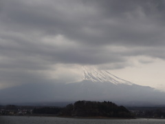 河口湖からの富士