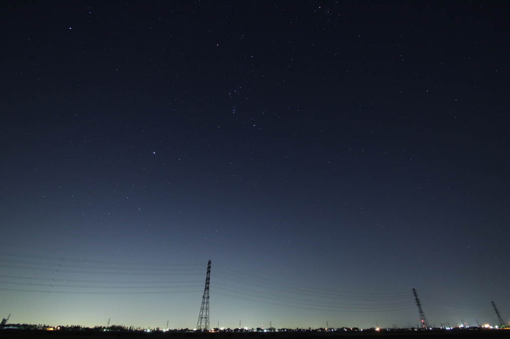 ふたご座流星群の時刻にて１