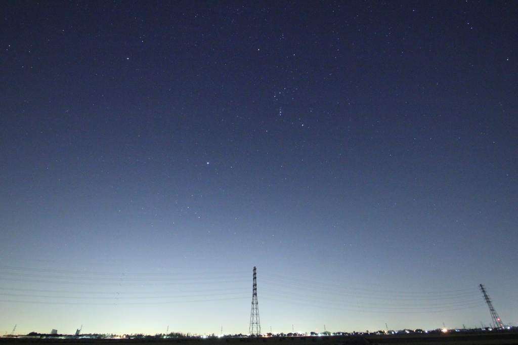 ふたご座流星群の時刻にて２