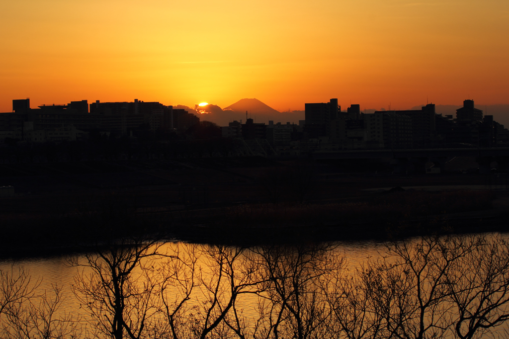 夕富士