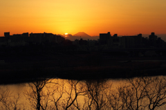 夕富士