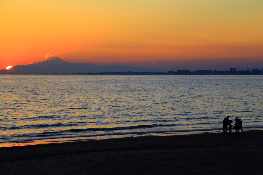 幸せと夕陽
