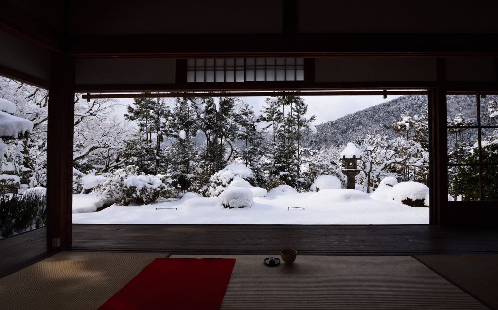 至福の雪景【実光院】