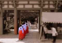 上賀茂神社・朝のお努め