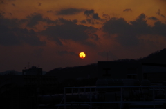夕日