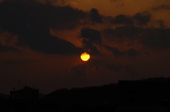 夕日
