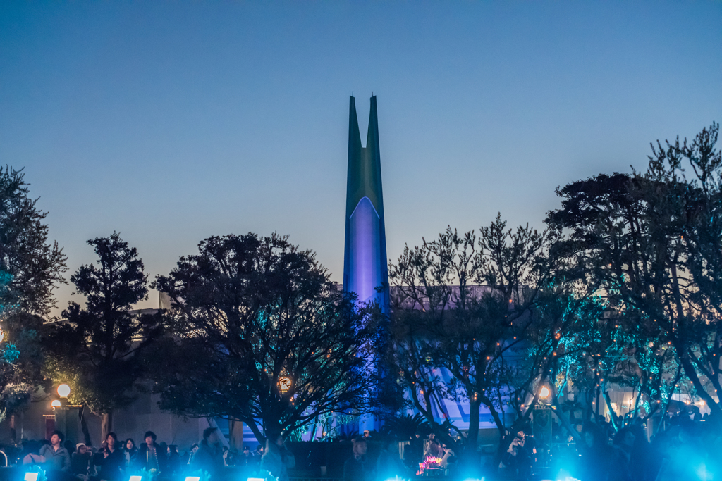 ディズニーランドの夜景