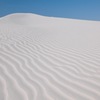 波打つ白い砂漠