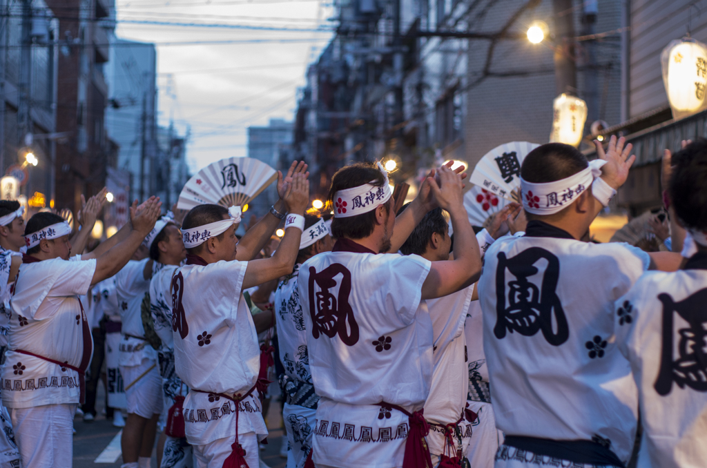 鳳神輿　大阪締め　天神祭宵宮