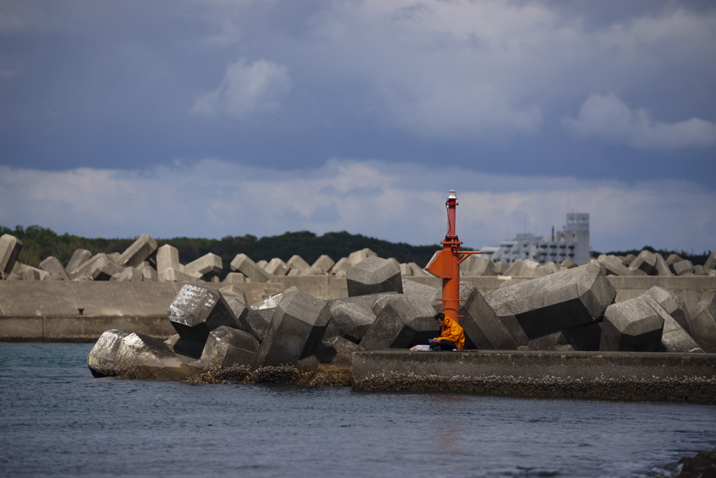 一人釣り　晩秋歳時記
