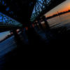 Sunset under Arakawa bridge 2