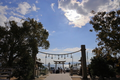 海の見える神社