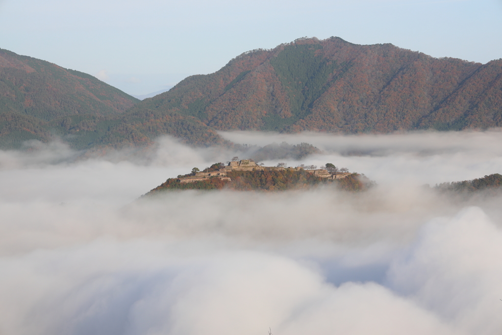 秋の竹田城