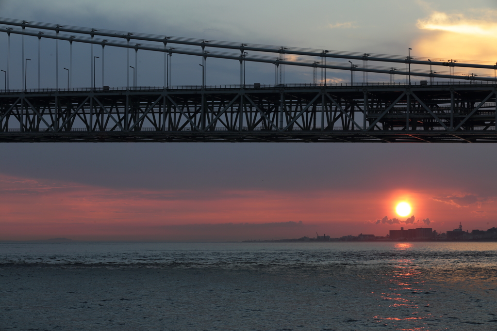 舞子の夕日