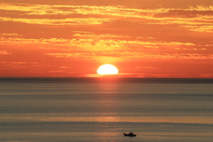 日本海の夕日