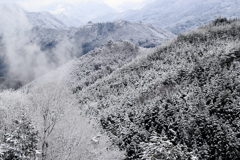 雪絶景 竹田城跡