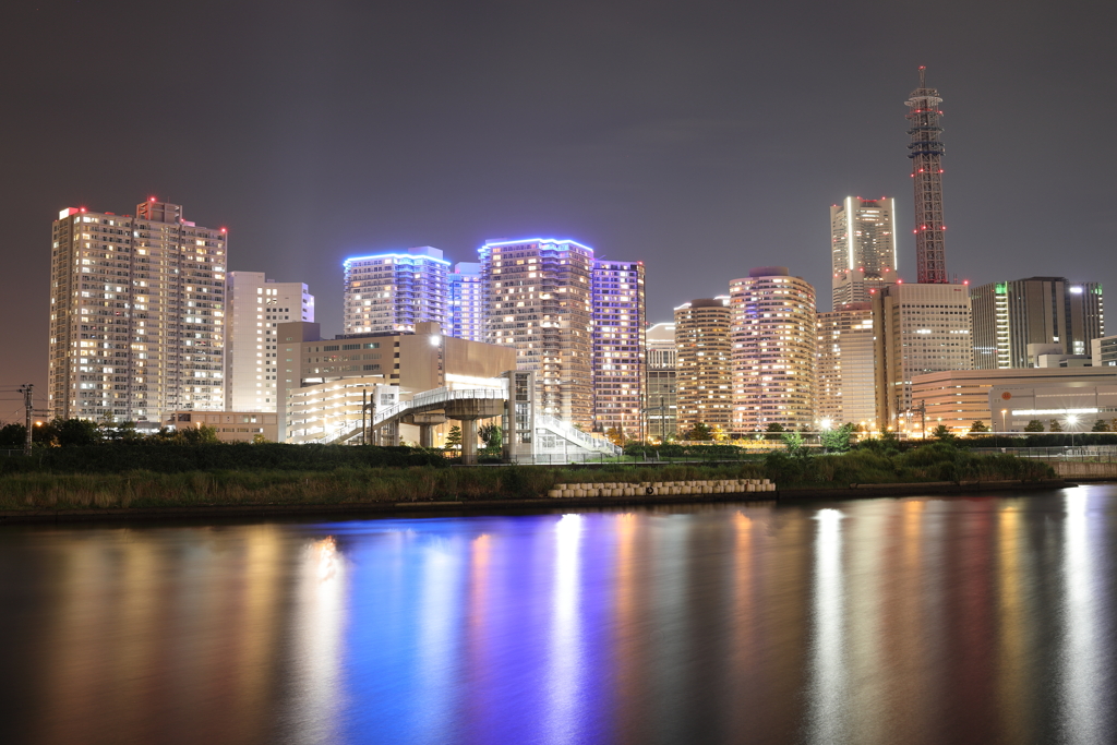 帷子川夜景