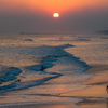 「ロングビーチの夕陽」
