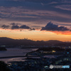 「竹島夕景」