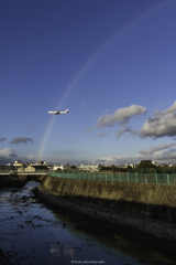 「rainbow　airplane」