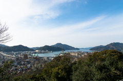 「宇和島城からの眺め」