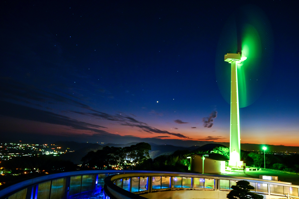 「Velviaでの初夜景」