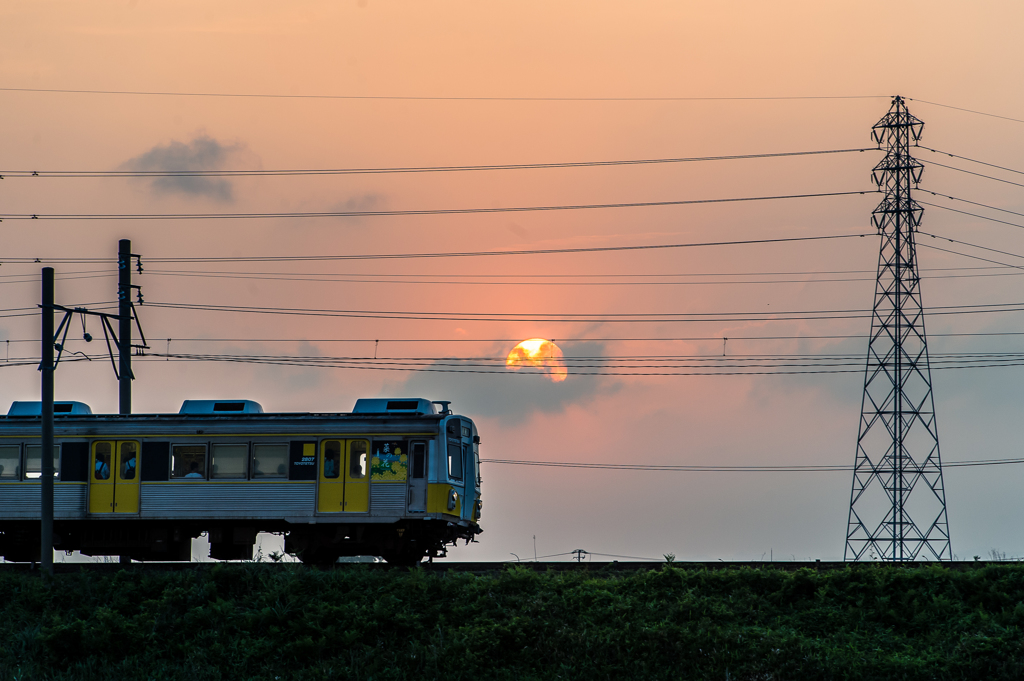 「夕日のある日常」