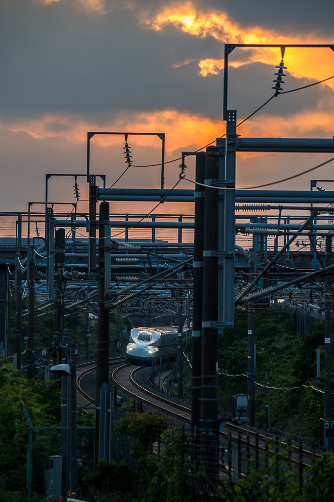 「夕焼けと一緒」