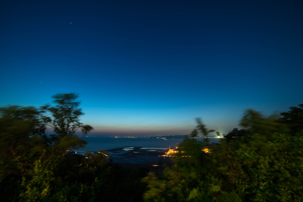 「And night sky」