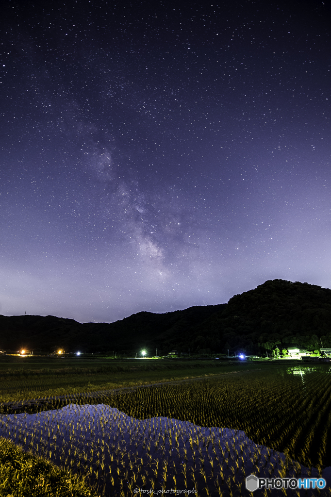 「田植えの頃と天の川」