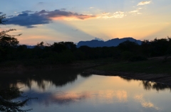 夕暮れ