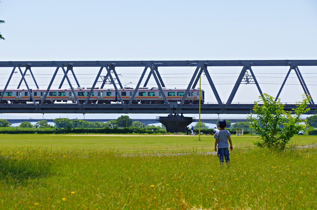 初夏の公園で