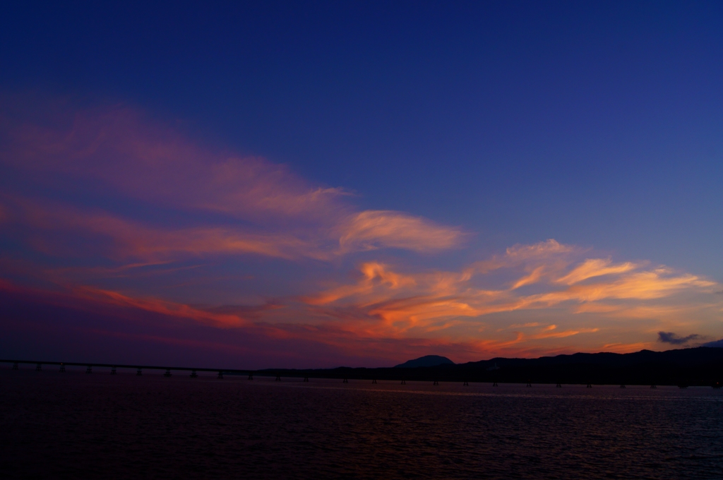 函館の夕暮れ