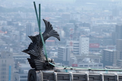 松山城天守より