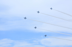 Blue Impulse　change over turn