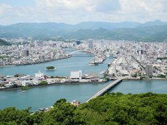 高知市　五台山より撮影