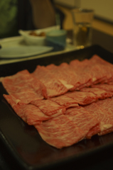 最高のお肉でしゃぶしゃぶ