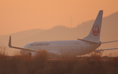 B738 岡山空港