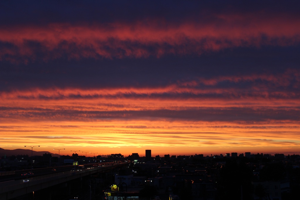 8月8日の夕焼け