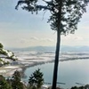 2013年、年始の琵琶湖と田園風景
