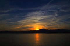 夕日