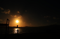 夕日に何を思う