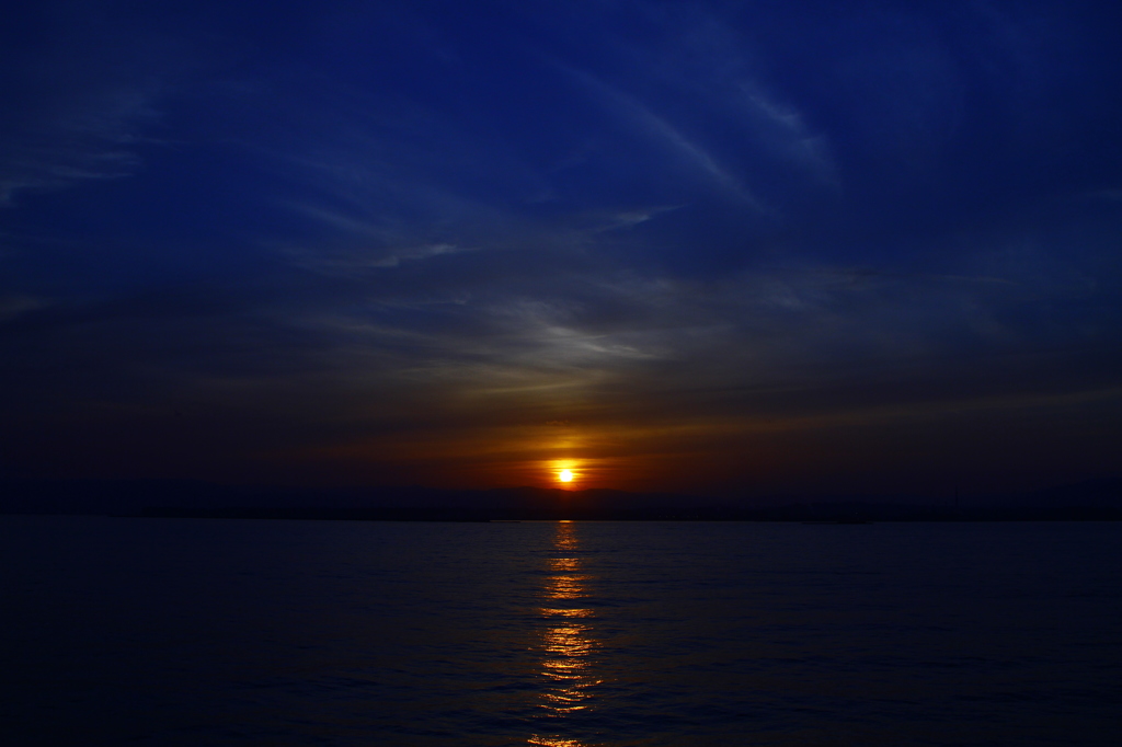 小名浜の夕日