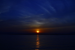小名浜の夕日