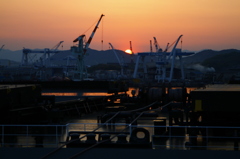 Dockの夕日